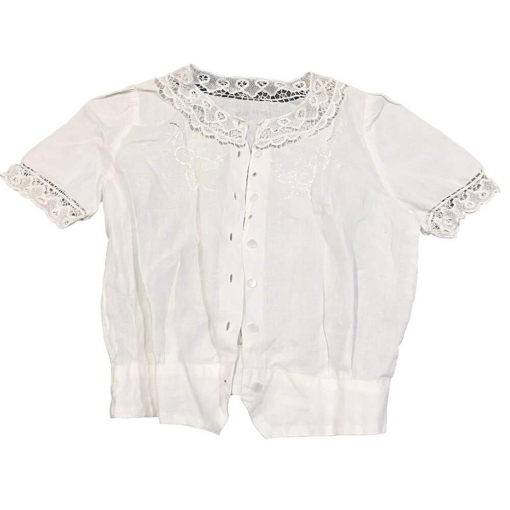 embroidered lace blouse